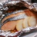 あゆまん's cooksnap of when they made トースターで 鮭のがりバタホイル焼き.