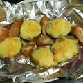 naonaomall's cooksnap of when they made さつまいものマヨチーズ焼き.