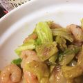 azuyyy's cooksnap of when they made エビとキャベツのアンチョビ炒め.