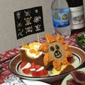 まぁたん119's cooksnap of when they made キャラケーキ　ワンピース　誕生日に☆彡.
