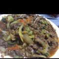すー嫁's cooksnap of when they made 冷蔵庫にあるもので！プルコギ風炒め♪.