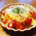月見なっとう's cooksnap of when they made ポテトとトマトのチーズ焼き.