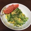 anemonenan's cooksnap of when they made ゴーヤと卵のオリーブオイル炒め.