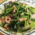 まいりいえみりい's cooksnap of when they made 小松菜とベーコンのソテー.