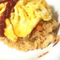 くまみっちー's cooksnap of when they made 炊飯器☆チキンライス.