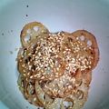 優有と若葉と双葉's cooksnap of when they made 簡単♪厚切りれんこんの照焼きにんにく風味.