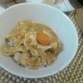 堕天使M's cooksnap of when they made ヘルシー＆経済的☆油揚げタマゴ丼.