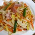 こんがらｶﾞｰﾘｯｸ's cooksnap of when they made 白菜とベーコンのバターぽん酢炒め.