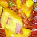ゆすら料理初心者's cooksnap of when they made かぼちゃとさつま芋入りぜんざい팥범벅.