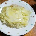 ごにょ's cooksnap of when they made 青パパイヤと新玉ねぎのチーズ焼き.