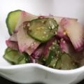 ひなぞう！'s cooksnap of when they made 紅芯大根ときゅうりのサラダ.