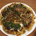 ＊Ringo's cooksnap of when they made 卵と納豆のなんちゃって♪満腹お好み焼き.