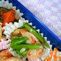 watyami's cooksnap of when they made インゲンとカニカマのチーズ焼き.