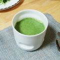 桜月❀咲良mommy's cooksnap of when they made 小松菜のスープ.