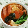 patamo's cooksnap of when they made シャウエッセンのキムチーズ プデチゲ.