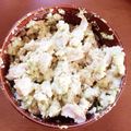 たぴたぴたぴおか's cooksnap of when they made 簡単糖質オフ！ササミとアボガドの白和え.