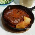 からあげパーティー's cooksnap of when they made ステーキ職人直伝トマトクリームハンバーグ.