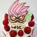 ひなひろとしゅう's cooksnap of when they made お誕生日ケーキ★仮面ライダーエグゼイド.