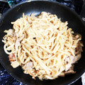 smile2tan6's cooksnap of when they made 塩鮭のアレンジ！和風焼きうどん♪.