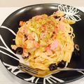 kyon711's cooksnap of when they made アンチョビクリームとキャベツのパスタ.
