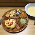 クックU696DB☆'s cooksnap of when they made 2歳の誕生日プレート.