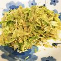 クック6W38R5☆'s cooksnap of when they made 超簡単..丼で.5分.キャベジンキンピラ.