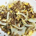クックJ2SAR5☆'s cooksnap of when they made 挽き肉の玉ねぎ炒め.
