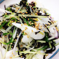 くろみつきなこ22's cooksnap of when they made ひじきと水菜ともやしとイカの和風ナムル.
