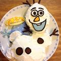 みっきーしぃママ's cooksnap of when they made クリスマス☆オラフのケーキ(♡´艸`).