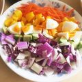 sakitchen♪'s cooksnap of when they made 紫白菜のコブサラダ.