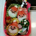 ☆ゆかねえさん☆'s cooksnap of when they made クリスマス☆簡単♫おにぎり弁当☆キャラ弁.