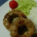 ★ｺｯﾍﾟﾘｱ★'s cooksnap of when they made 豚バラ肉巻きオニオンリング.