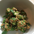 おぶたさま★'s cooksnap of when they made もっと美味しく♡オクラのごま和え.