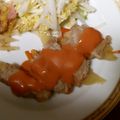 こんがらｶﾞｰﾘｯｸ's cooksnap of when they made オーロラソースで♪豚しゃぶ肉のポテト巻き.