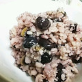 ユーロン's cooksnap of when they made 炒り黒豆おこわ.