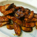 あおくま。's cooksnap of when they made ■厚切り豚ばら肉とさつま芋の生姜味噌炒め.