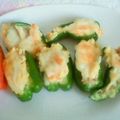 のちゃぷん's cooksnap of when they made 簡単♪ピーマンカップのポテトサラダつめ.