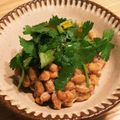 しまポｯポ's cooksnap of when they made ﾊﾟｸﾁｰ好きに♥パクチー納豆♪.