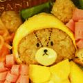 クックE5GLB1☆'s cooksnap of when they made 梅雨キャラ弁レインコート紫陽花ジャッキー.