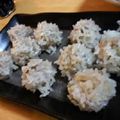 platinumshow's cooksnap of when they made シャキっとモチッと！肉団子のもち米蒸し.