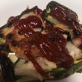 ちゃんみーっこ's cooksnap of when they made トースターで簡単！ピーマンの豚コマ詰め.