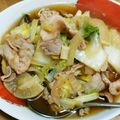 ま・まぁこ's cooksnap of when they made 本に掲載！豚バラ肉と白菜の和風煮物.