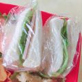 ゆーこリン♡'s cooksnap of when they made ふわふわハムレタスサンド♪.