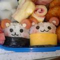 ﾛﾝﾛﾝ's cooksnap of when they made キャラ弁♪　俵おにぎりでっくまっ＾＾.
