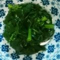 シナモシナモ's cooksnap of when they made 加熱はレンジで!!ほうれん草のお浸し.