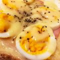ニュウドウカジカ's cooksnap of when they made ハム☆チーズ☆ゆで卵トースト.