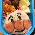餅だママ's cooksnap of when they made キャラ弁 アンパンマンおにぎり弁当.
