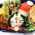 いちご帽子's cooksnap of when they made ドラえもん クリスマス キャラ弁.