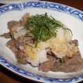 ミーリュウ's cooksnap of when they made 牛肉のみぞれあえ.