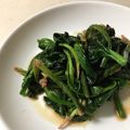 ねこ神様's cooksnap of when they made ほうれん草のにんにく&ポン酢炒め♡.